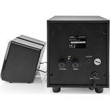 Luidsprekerset 2.1 - Zwart/Zilver - 33 Watt