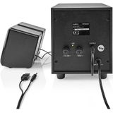 Luidsprekerset 2.1 - Zwart/Zilver - 33 Watt