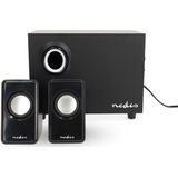 Luidsprekerset 2.1 - Zwart/Zilver - 33 Watt