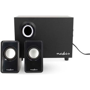 Nedis PC-Speaker - 2.1 - 33 W - 3,5 mm Male - USB Gevoed - Volumebediening