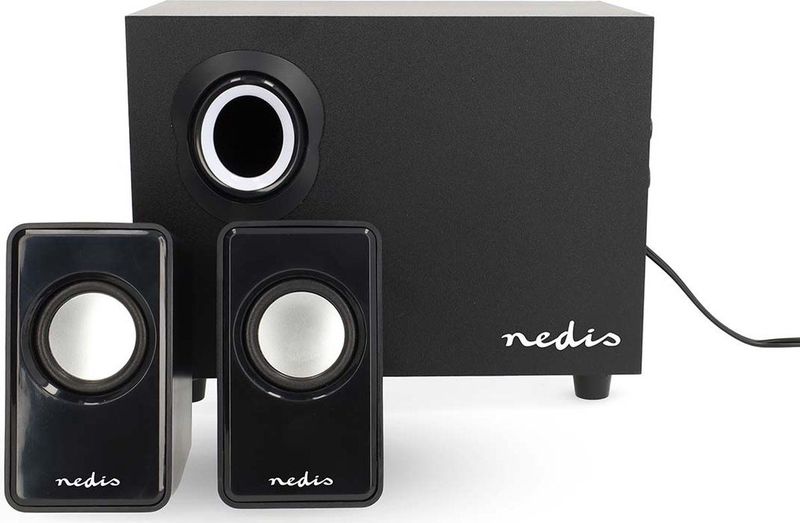 Luidsprekerset 2.1 - Zwart/Zilver - 33 Watt