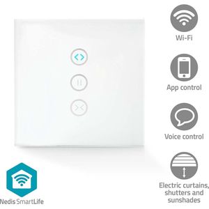 Nedis SmartLife Wi-Fi Muurschakelaar - Gordijn- Rolluik- of Zonneschermbediening