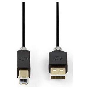 Nedis CCBP60100AT30 Kabel Usb 2.0 A Male - B Male 3,0 M Antraciet