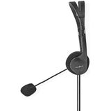 Nedis PC-Headset On-Ear 2x 3,5 mm Connectoren 2,0 m Zwart