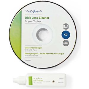 Nedis - Lensreiniger - CD-Spelers - Vloeistof en Borstels