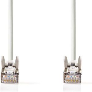 Nedis CAT5e Netwerkkabel - SF/UTP - RJ45 Male - RJ45 Male - 15.0 m - Rond - PVC - Wit - Envelop