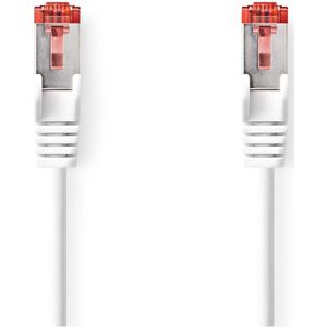 Netwerkkabel | Cat6 S/FTP | 1 meter (100% koper, LSZH, Wit)