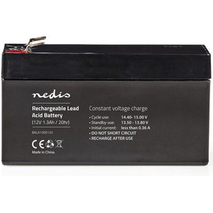 Nedis Oplaadbare Loodaccu - Lead-Acid - Oplaadbaar - 12 V - 1300 mAh