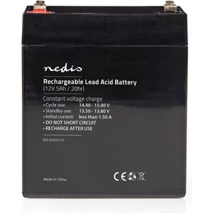 Oplaadbare Loodaccu - Lead-Acid - Oplaadbaar - 12 V - 5000 mAh