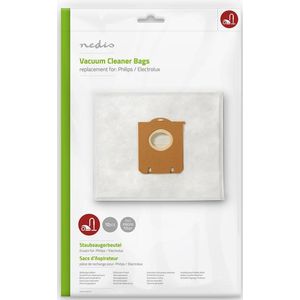 Stofzuigerzak - 10 Stuks - Synthetisch - Meest verkocht voor: Philips / Electrolux - Wit
