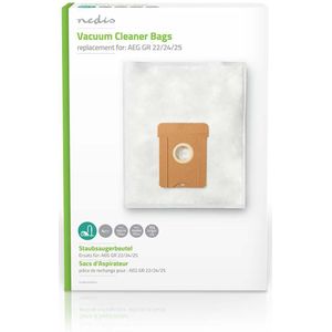 Stofzuigerzak - 4 Stuks - Synthetisch - Meest verkocht voor: AEG - Wit