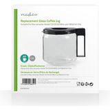 Nedis - KACM003CP - Glazen Koffiekan - Zwart - Glas / Plastic - Geschikt voor Moccamaster