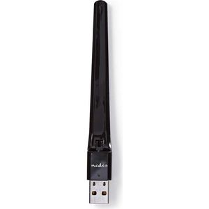 Nedis Netwerk-Dongel | Wi-Fi | AC600 | 2.4/5 GHz (Dual Band) | USB2.0 | 600 Mbps | 1 stuks - WSNWA600BK WSNWA600BK