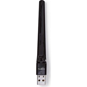 USB Netwerk Dongel - AC600 - 2,4 en 5 GHz - USB 2.0 - Tot 600 Mpbs - Zwart