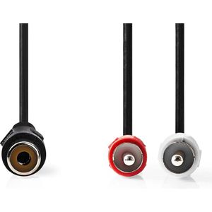 Nedis Subwoofer/Tulp stereo (m) - Tulp mono (v) adapter | CCS | 0,20 meter