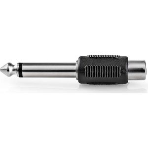 Nedis 6,35mm Jack mono (m) - Tulp mono (v) audio adapter / zwart