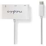 Nedis Dock USB-C > VGA, USB-C, USB-A, 0.2 m, WT