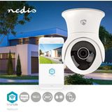Nedis - WIFICO20CWT - Beveiligingscamera - Wit - Waterdicht - Full HD
