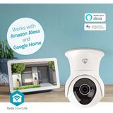 Nedis - WIFICO20CWT - Beveiligingscamera - Wit - Waterdicht - Full HD