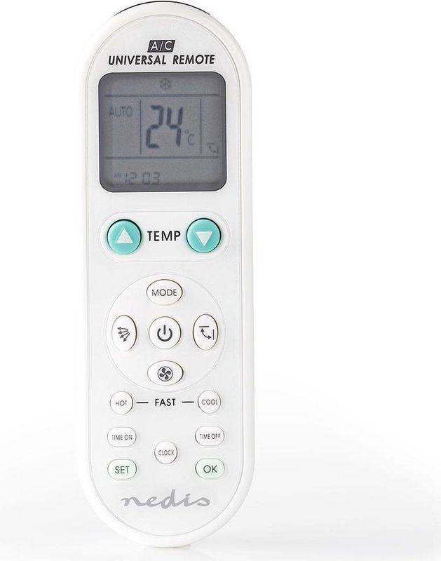Nedis - Universele Afstandsbediening Airco - Voorgeprogrammeerd - LCD-Display