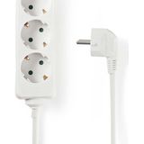 Stekkerdoos - Wit - PVC - 3-wegs 3m met Kinderbeveiliging