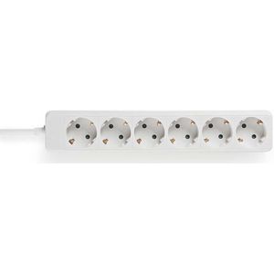 6-voudige Stekkerdoos 1,5m Wit