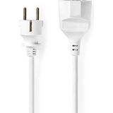 Nedis - Verlengkabel M - F type F - 10,0 m - PVC - 3680 W - 250 V AC