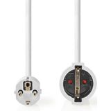 Nedis - Verlengkabel M - F type F - 10,0 m - PVC - 3680 W - 250 V AC