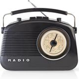 Nedis Retro AM/FM radio / zwart