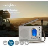 Nedis Wereldontvanger - Grijs - Met Alarmfunctie