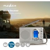 Nedis Wereldontvanger - Grijs - Met Alarmfunctie
