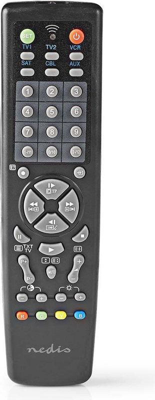 Nedis TVRC2100BK Universele Afstandsbediening Voorgeprogrammeerde Bedien 10 Apparaten