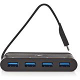 Nedis - USB-adapter - USB 3.2 Gen 1 - Zwart - 4X USB-A