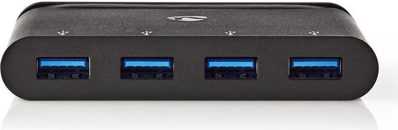 Nedis - USB-adapter - USB 3.2 Gen 1 - Zwart - 4X USB-A