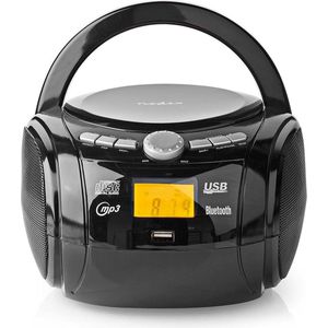 CD-Speler Boombox - Batterij Gevoed / Netvoeding - Stereo - 9 W - Bluetooth - FM - USB-weergave