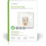 Nedis - DUBG220SIB12 - Stofzuigerzakken - Wit - 12 Stuks