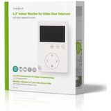 Nedis - Bel + Deurintercom - Wit - 4,3" Kleurenmonitor - Beveiligingscamera voor Deur