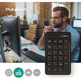 Nedis - Numeriek Toetsenbord - USB - Zwart - Multimediatoetsen