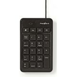 Nedis - Numeriek Toetsenbord - USB - Zwart - Multimediatoetsen