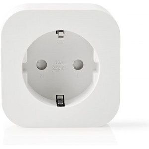 Nedis SmartLife Slimme Stekker - Wi-Fi - 2500 W - Randaarde stekker / Type F (CEE 7/7) - -10 - 45 °C - Android / IOS - Wit - 1 Stuks