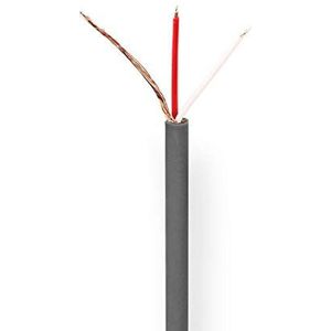 Microfoonkabel | Nedis | 100 meter (2x 0.125 mm², 100% koper)