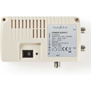 Nedis Power-Inserter voor CATV | 40-862 MHz | -5 dB | 75 Ohm | 1 stuks - SPIN100WT SPIN100WT