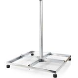 Satelliet Balkon Standaard - Zilver - Staal - 4 x 30 x 30 cm