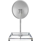 Satelliet Balkon Standaard - Zilver - Staal - 4 x 30 x 30 cm