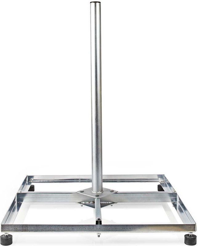 Satelliet Balkon Standaard - Zilver - Staal - 4 x 30 x 30 cm