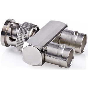 Nedis BNC-Adapter | BNC Male | 2x BNC Female | Splitter | Zilver | 10 Stuks | 1 stuks - CVGP01946ME CVGP01946ME