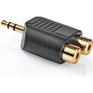 Nedis Stereo-Audioadapter | 3,5 mm Male | 2x RCA Female | 10 Stuks | 1 stuks - CAGP22940BKG CAGP22940BKG