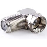 Nedis - Adapter - Antennekabel - 90° Hoekontwerp - Hoogwaardig Metaal
