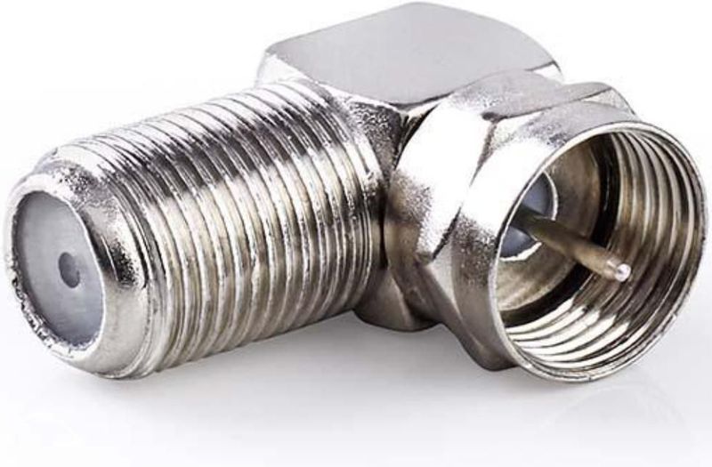 Nedis - Adapter - Antennekabel - 90° Hoekontwerp - Hoogwaardig Metaal
