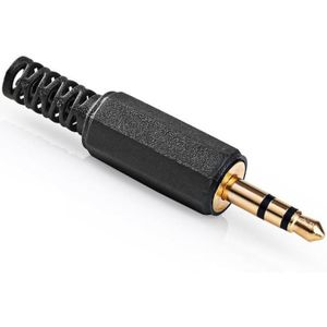 3.5 mm jack plug | Nedis (Stereo, Verguld, Mannelijk)
